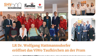 LR Dr. Wolfgang Hattmannsdorfer eröffnet das ViWo Taufkirchen an der Pram